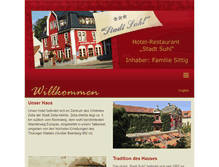 Tablet Screenshot of hotel-stadt-suhl.de